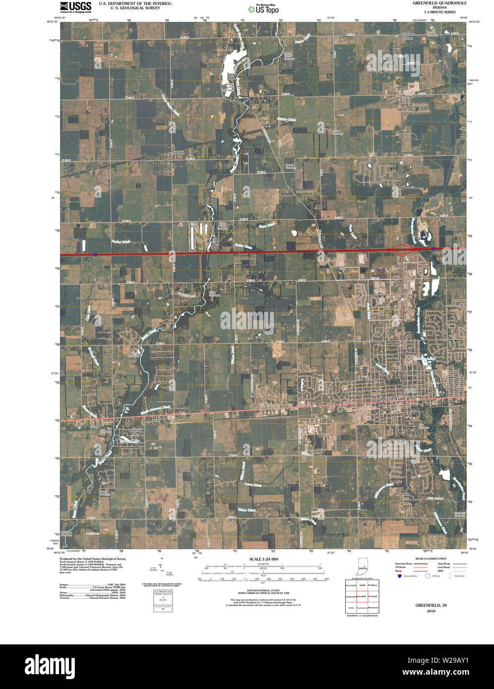 Greenfield map hires stock photography and images Alamy