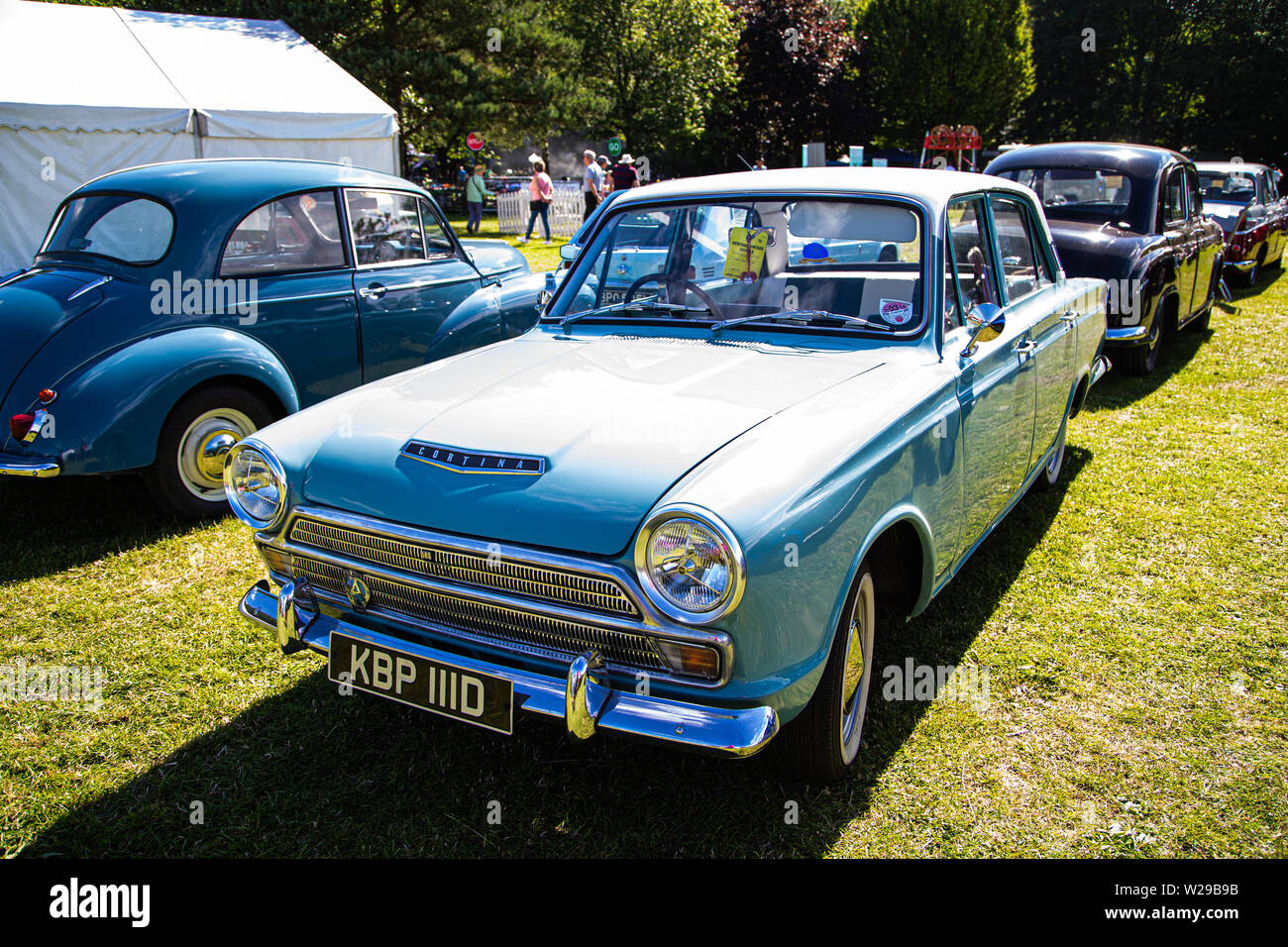 90th Kent County Show, Detling, 6th July 2019. Classic car, Ford Cortina. Stock Photo