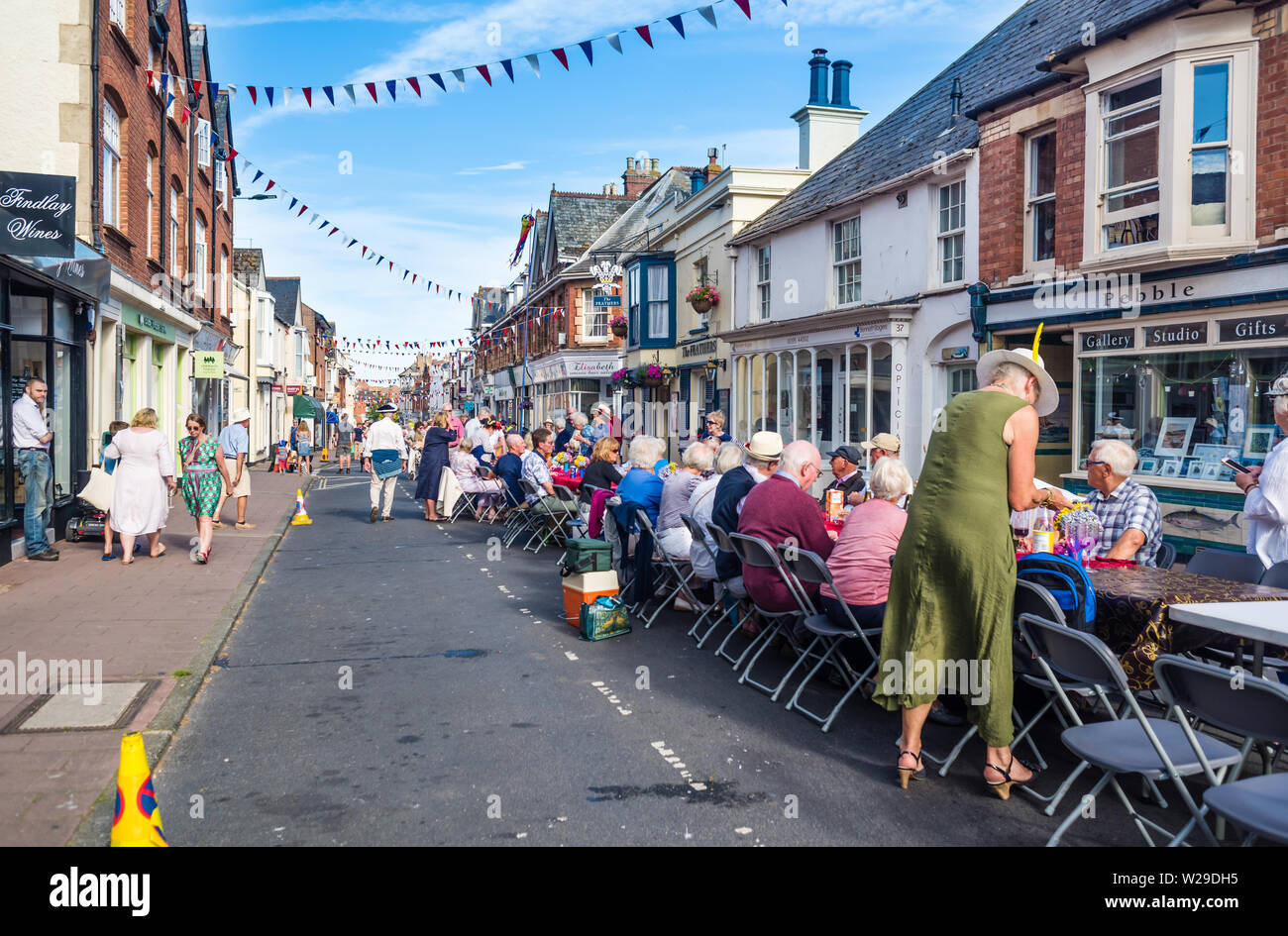 High street budleigh salterton devon hires stock photography and