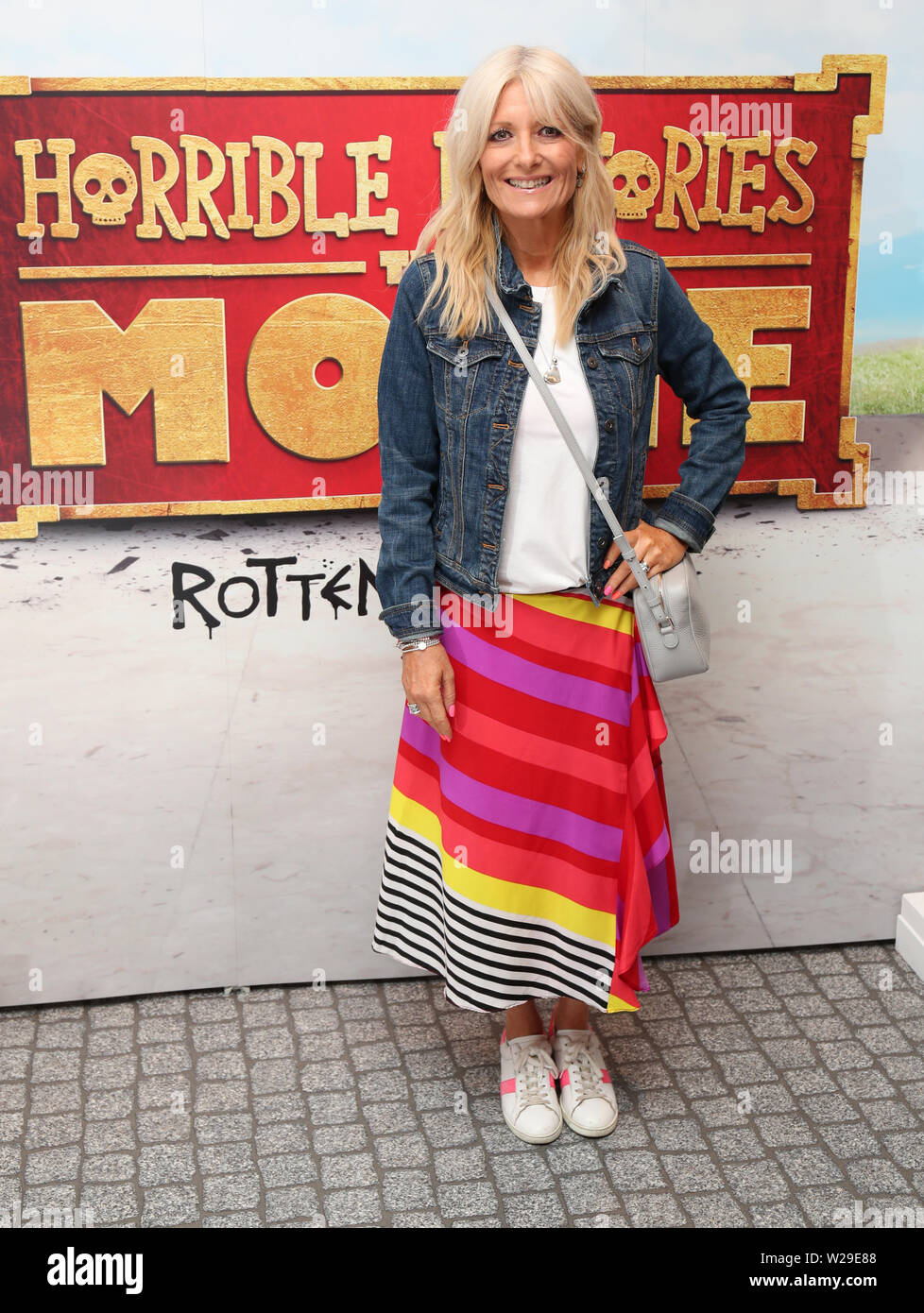 Gaby Roslin attending the premiere of Horrible Histories The Movie - Rotten Romans at the Odeon, Leicester Square, London. Stock Photo