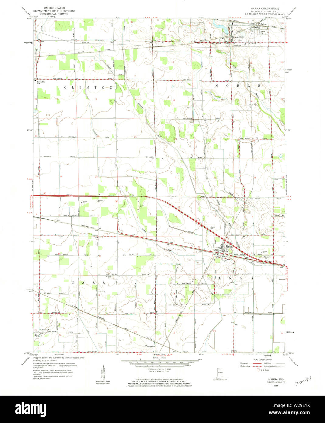 Map of hanna hires stock photography and images Alamy