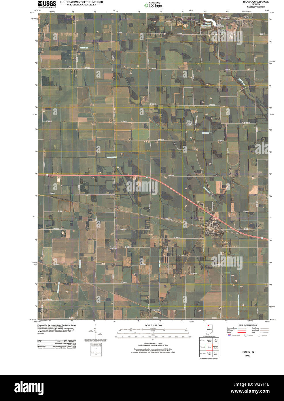 Map of hanna hires stock photography and images Alamy