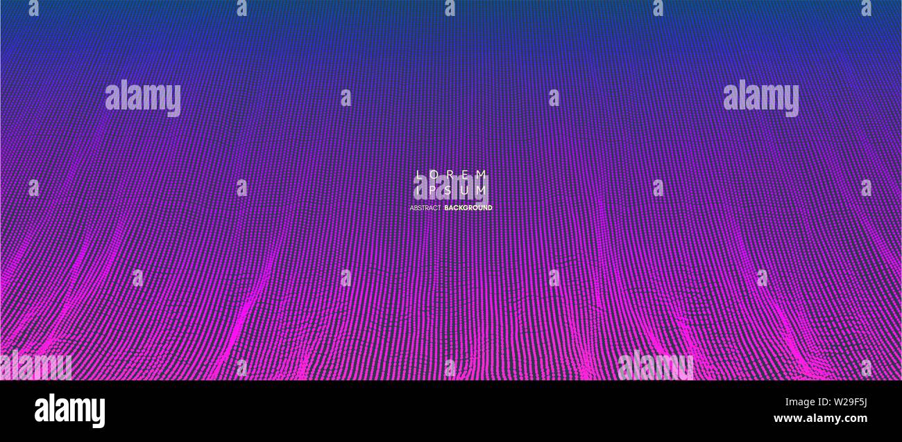 Abstract background. Technology style. 3d network design with particles. Vector illustration. Cover design template. Can be used for advertising, mark Stock Vector