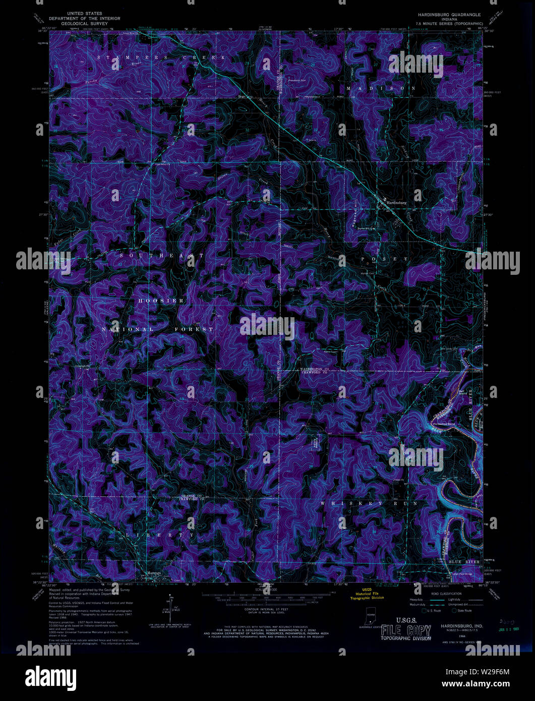Map of hardinsburg hires stock photography and images Alamy