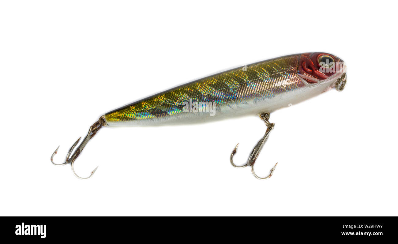 Fishing lure popper. Casting and spinning. Isolated Stock Photo Alamy