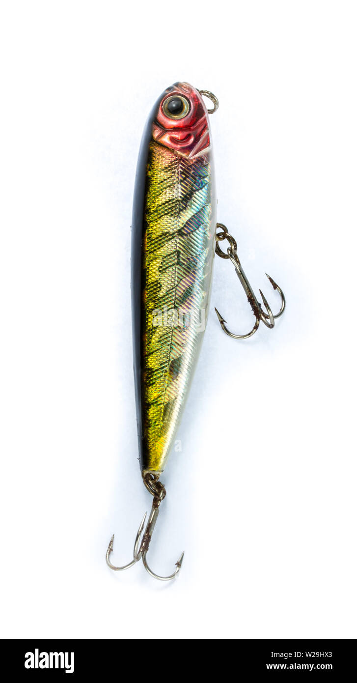 Fishing lure popper. Casting and spinning. Isolated Stock Photo Alamy
