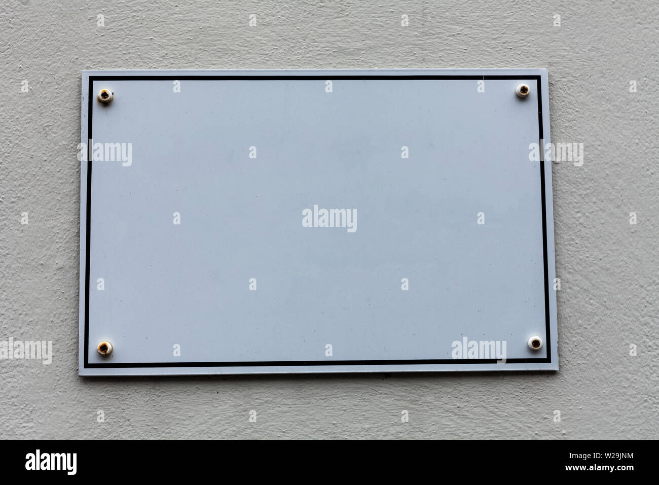 Empty white board with copy space for advertising. Blank white space ...
