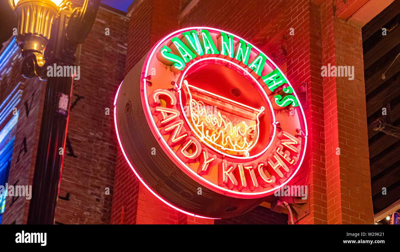 Savannahs Candy Kitchen At Nashville Broadway Nashville Usa June 15 2019 W29K21 