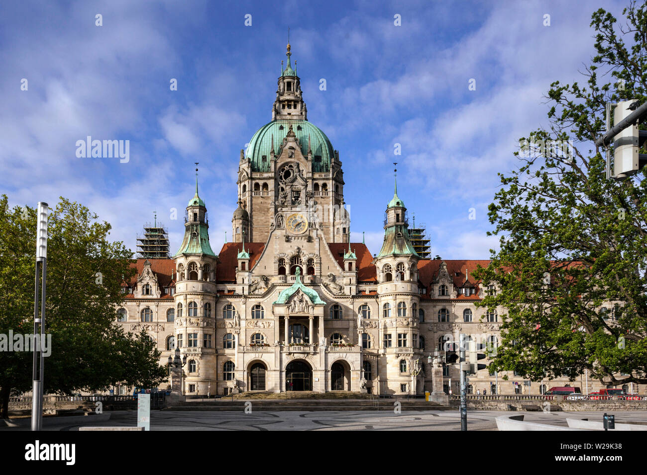 Neue Rathaus - New Town Hall in Hanover Stock Photo