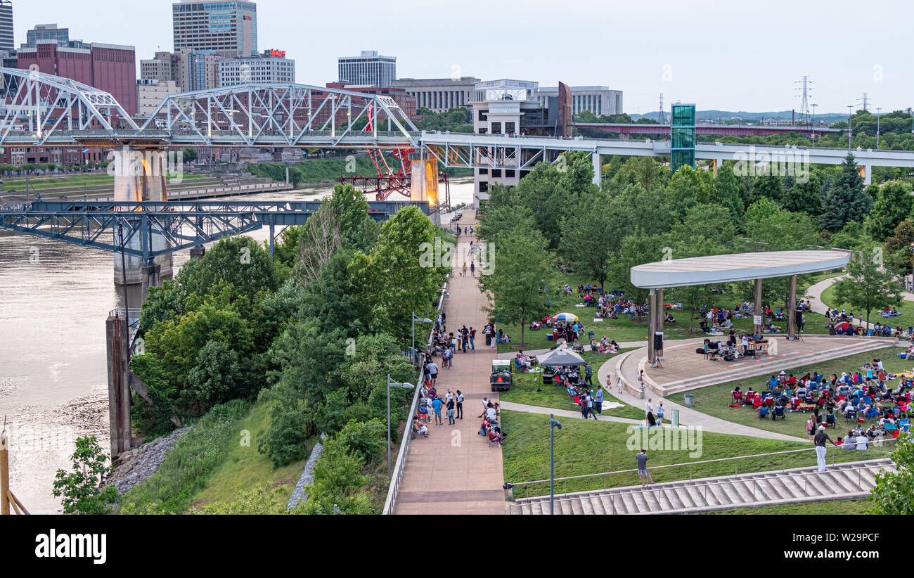 Cumberland Park in Nashville Stock Photo Alamy