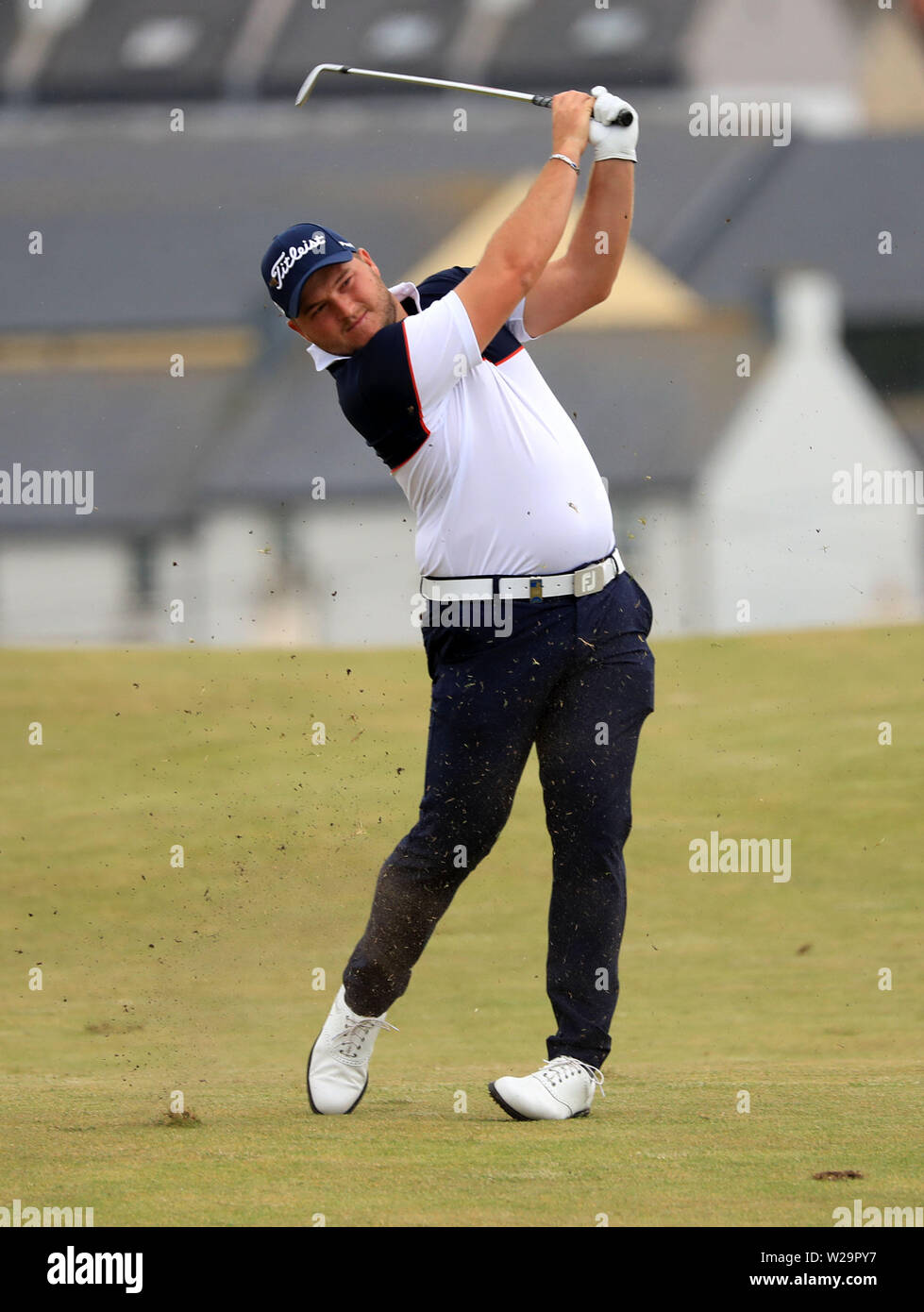 South Africa's Zander Lombard during day four of the 2019 Dubai Duty