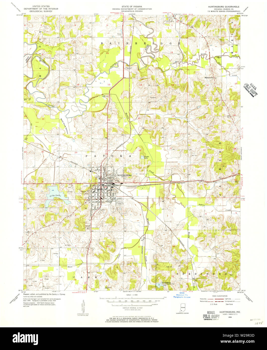 Map of huntingburg hires stock photography and images Alamy