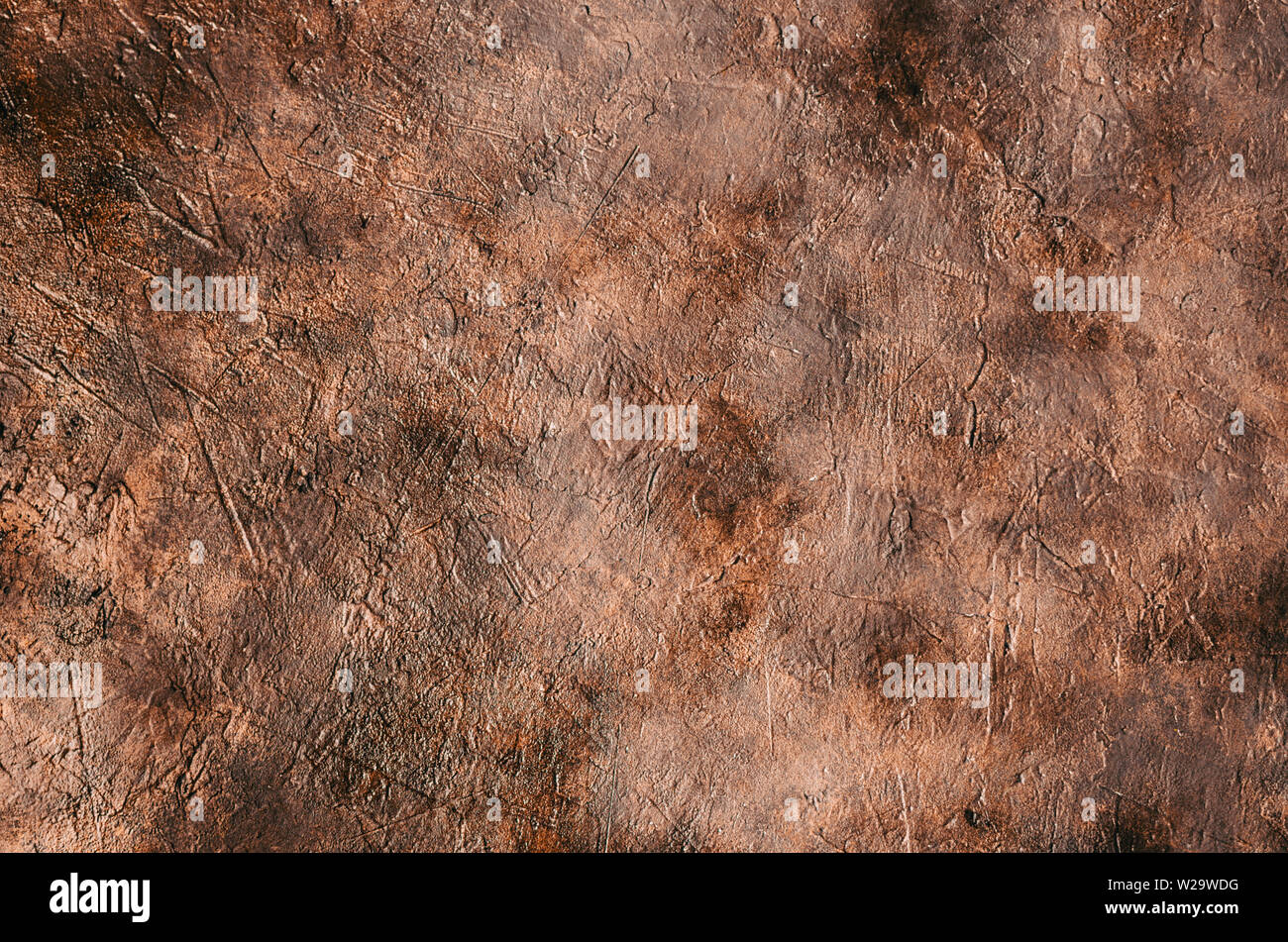 Dirty, abstract, relief stone wall background close up. Stock Photo