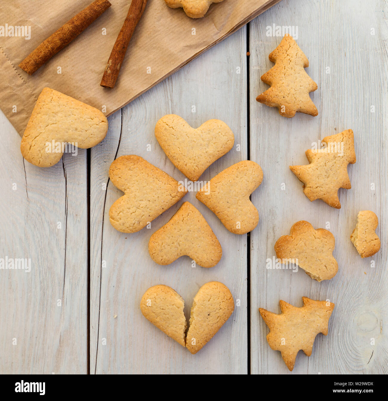 Cookies with cinnamon Stock Photo - Alamy