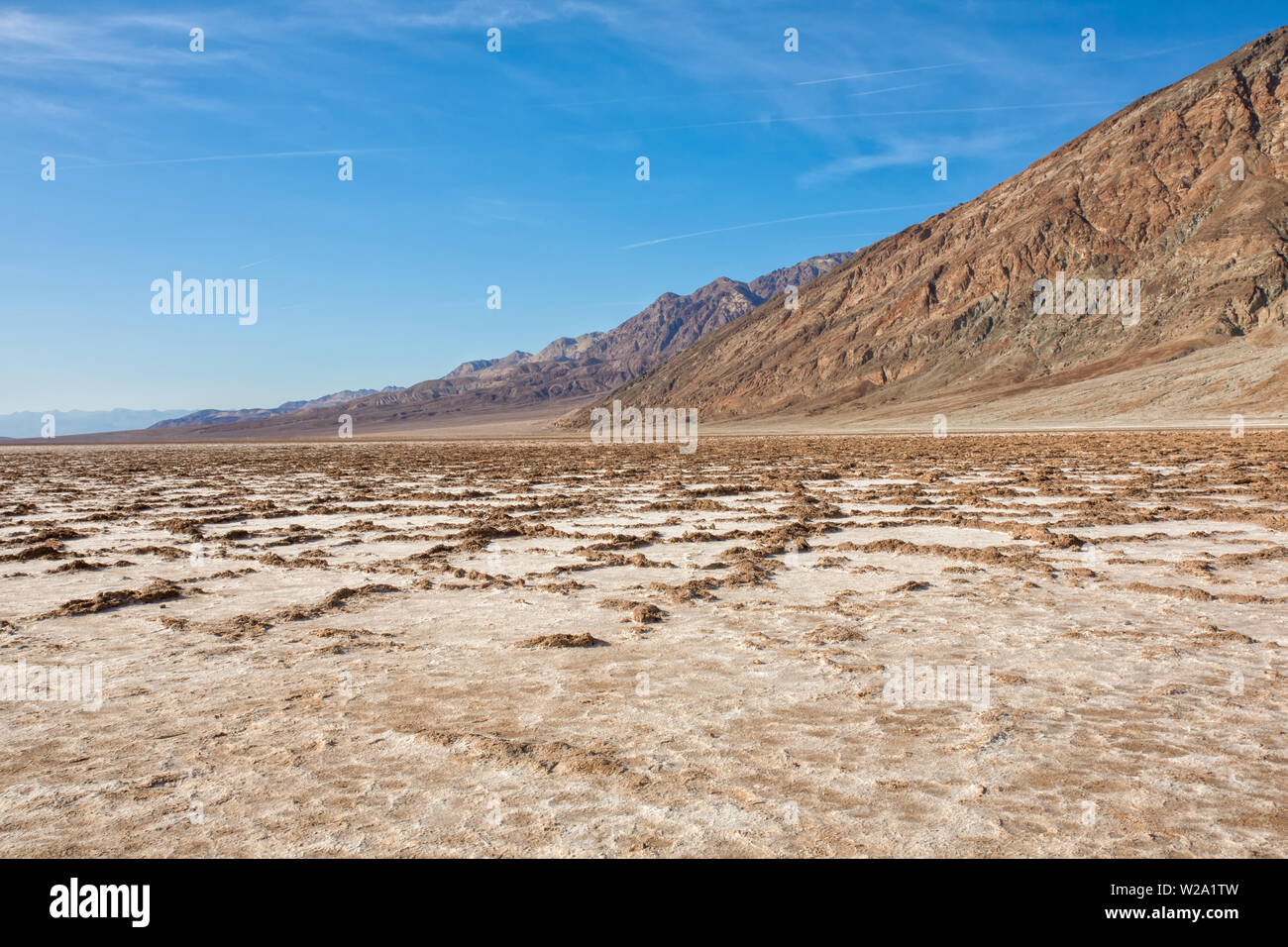 badwater basin in the death valley national Park Stock Photo - Alamy