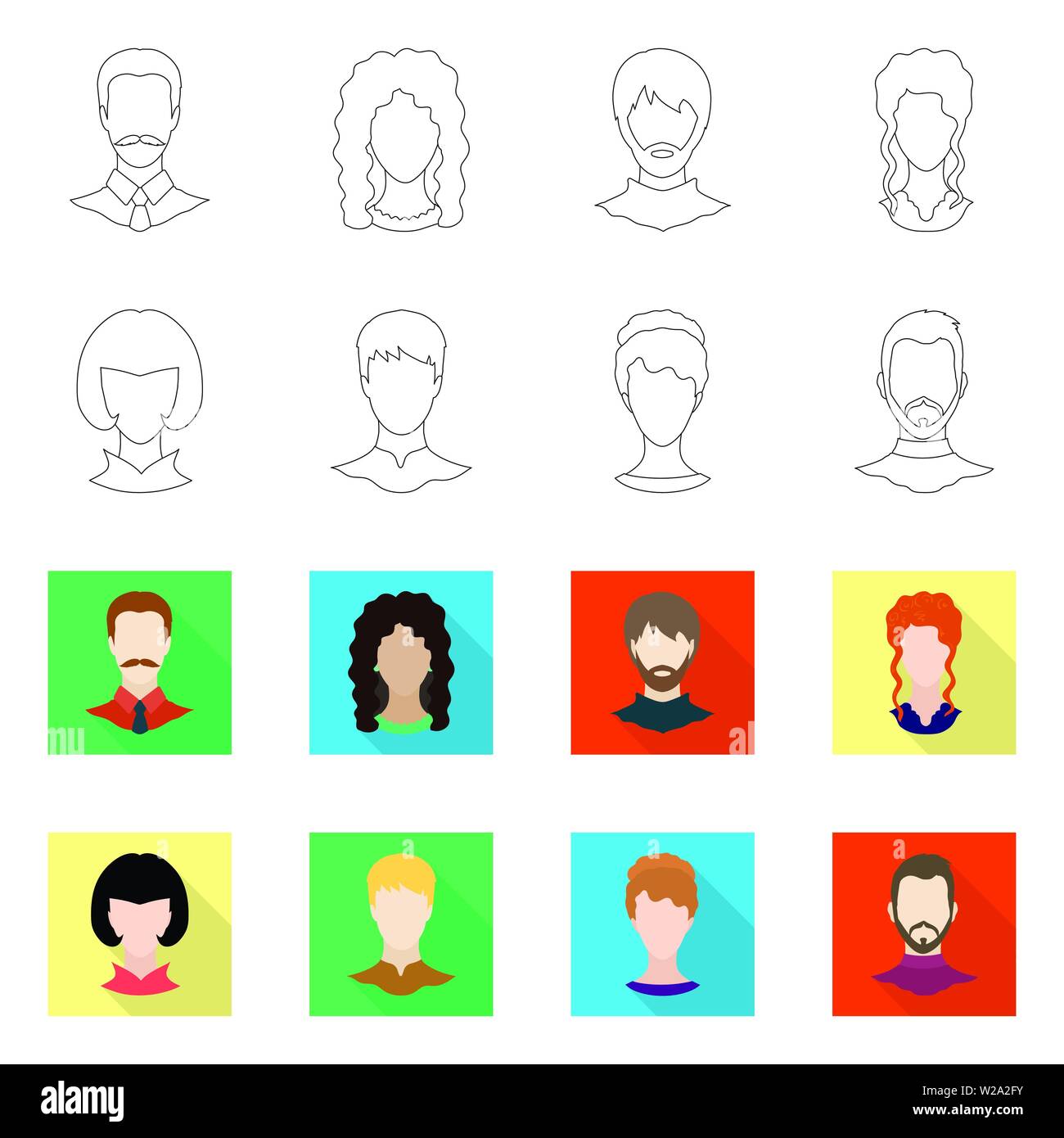 Vector illustration of professional and photo icon. Collection of ...