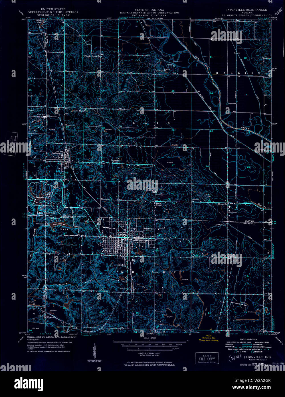 Map of jasonville hires stock photography and images Alamy