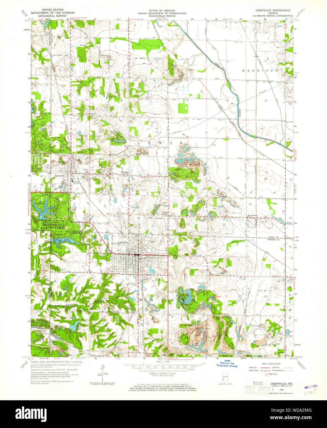 Map of jasonville hires stock photography and images Alamy