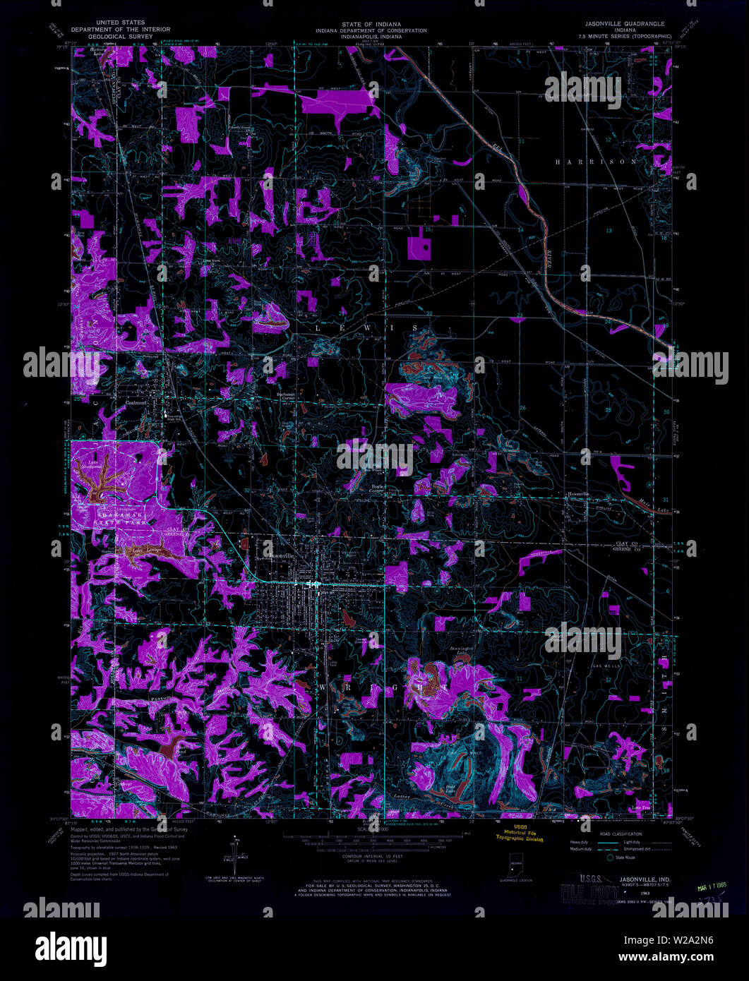 Map of jasonville hires stock photography and images Alamy