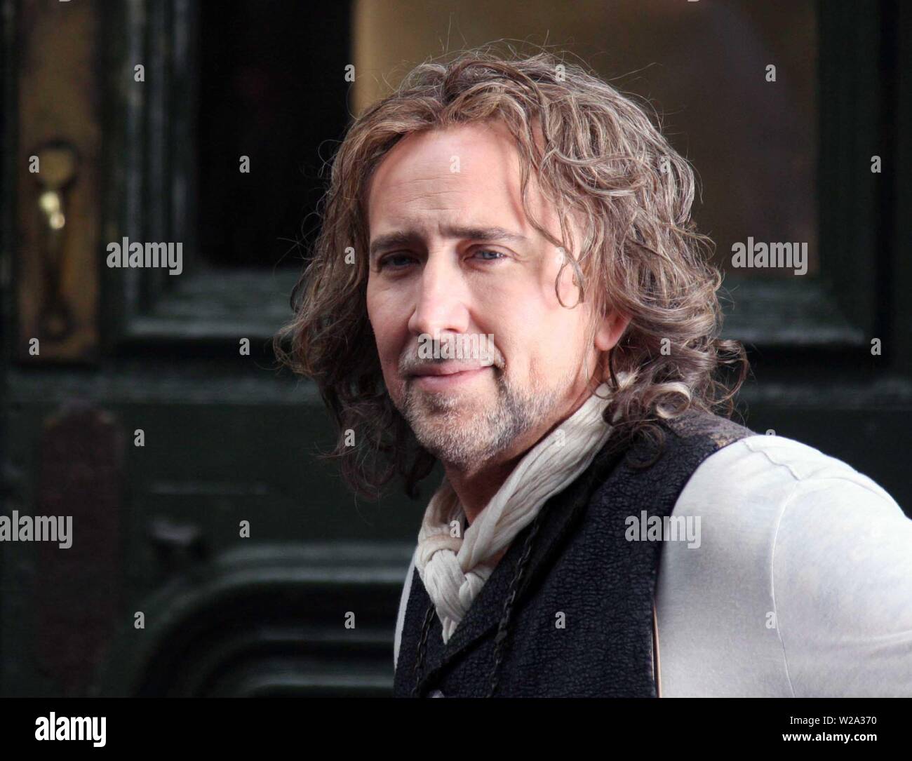 Nicolas Cage on the set of The Sorcerer's Apprentice 2009 Photo By John