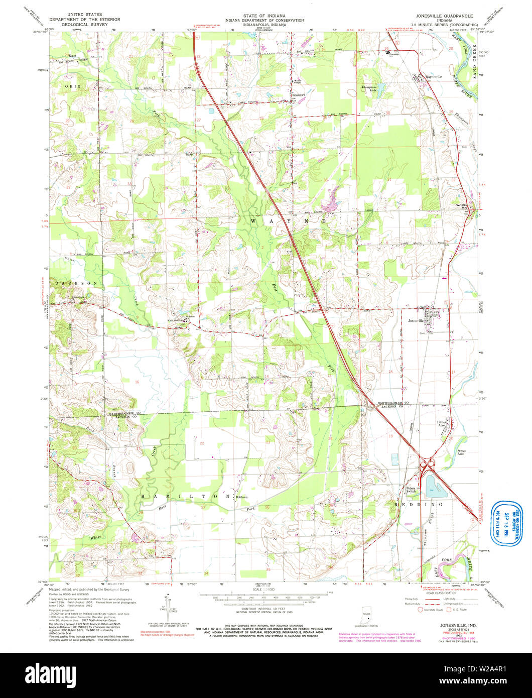 Map of jonesville hires stock photography and images Alamy