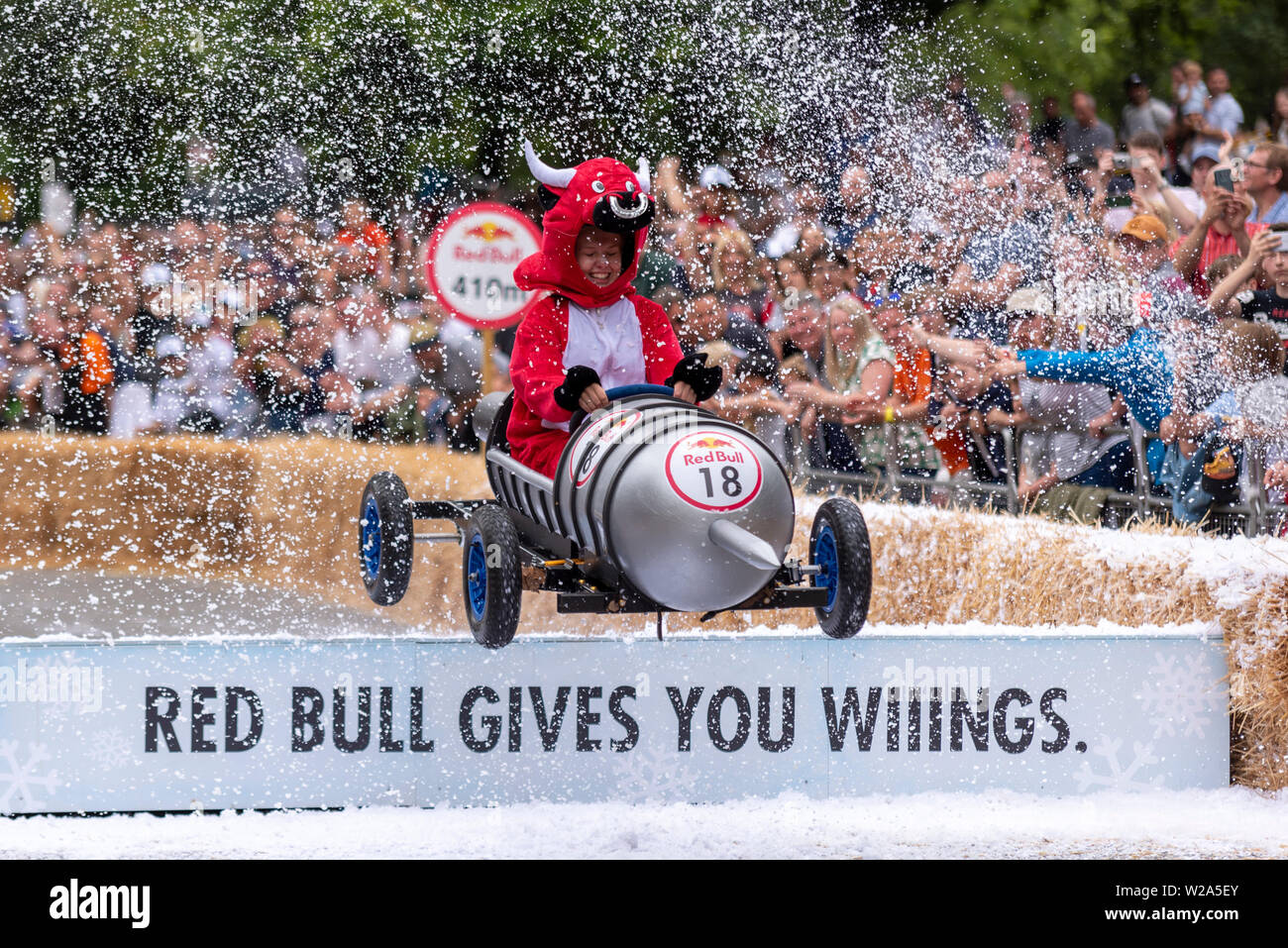 Red Bull Soapbox race at 'Ally Pally' in London taking place in the