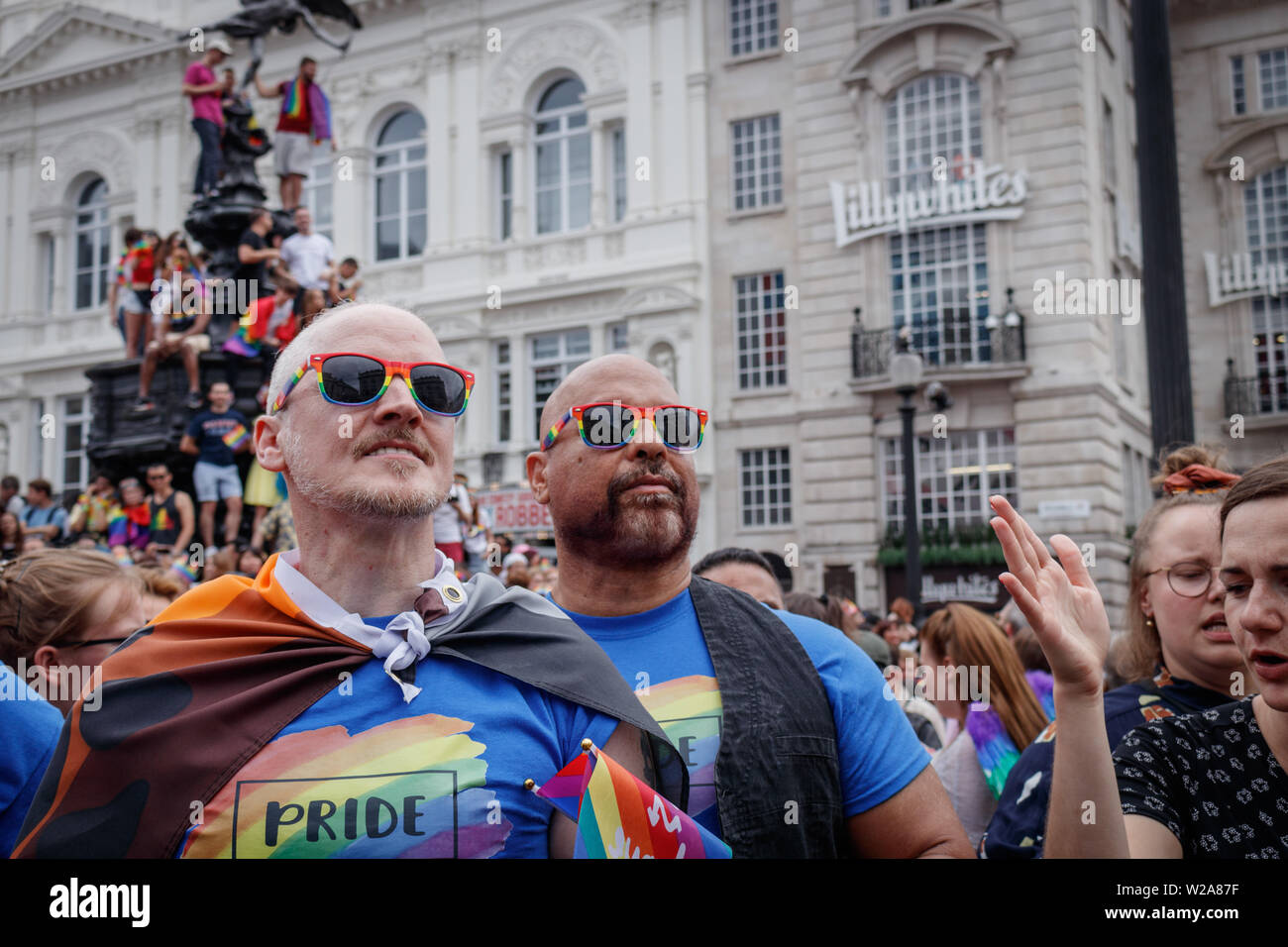 Rainbow shirts pride parade hi res stock photography and images Alamy