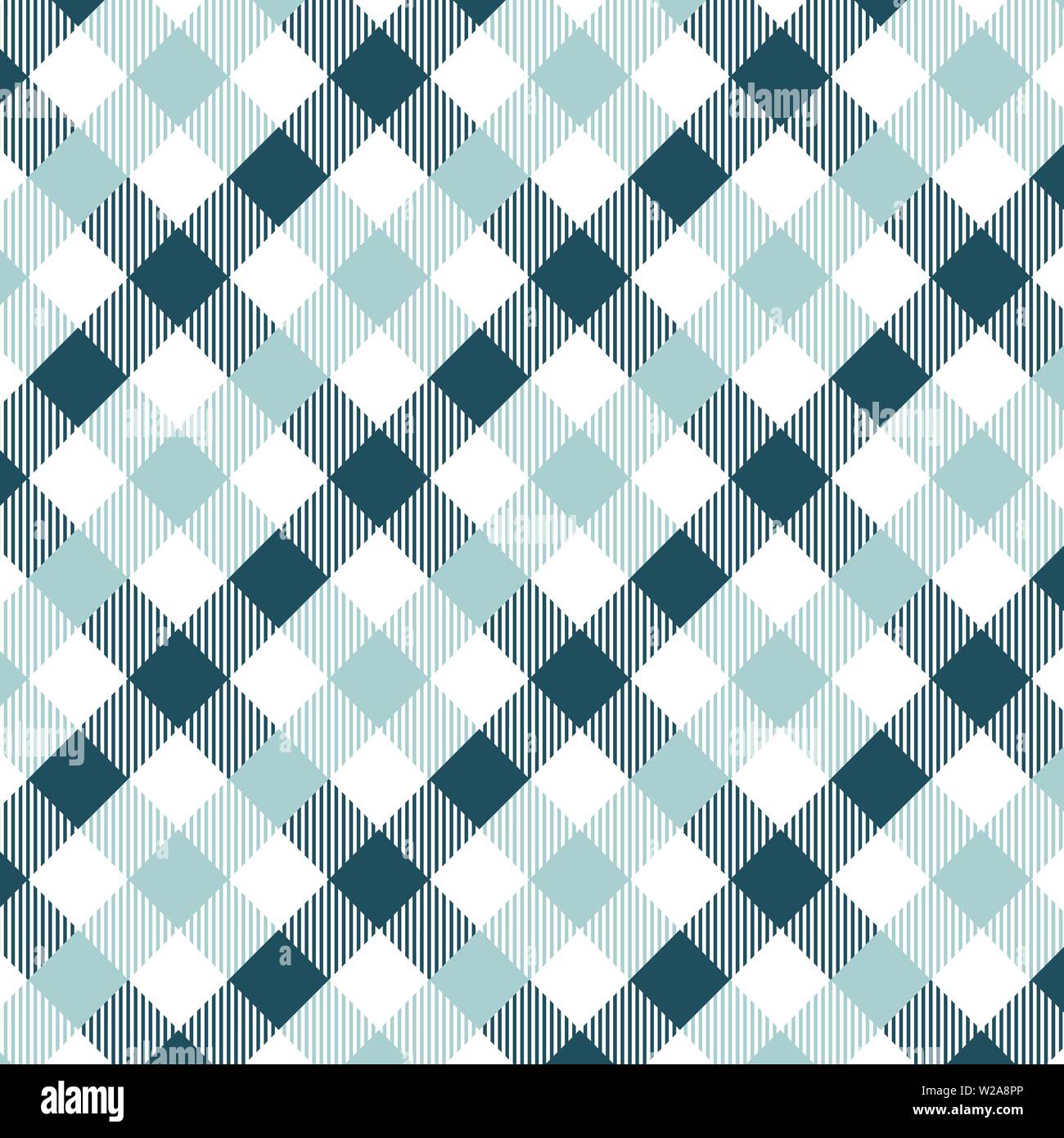 Light Blue and Grey Gingham pattern. Texture from for - plaid, tablecloths, clothes, shirts, dresses, paper, bedding, blankets, quilts and other texti Stock Vector