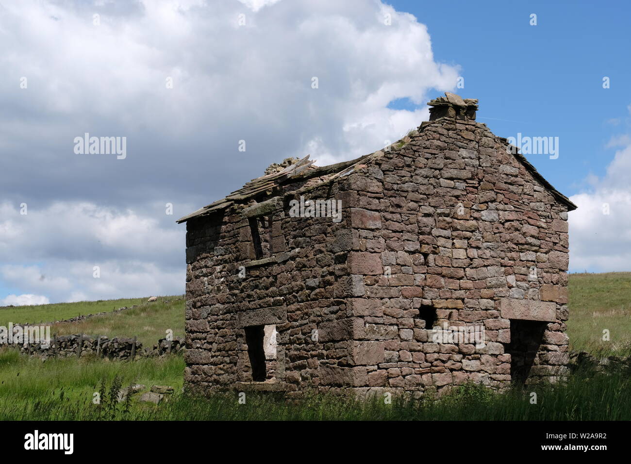 Derelict Stone Building Stock Photo