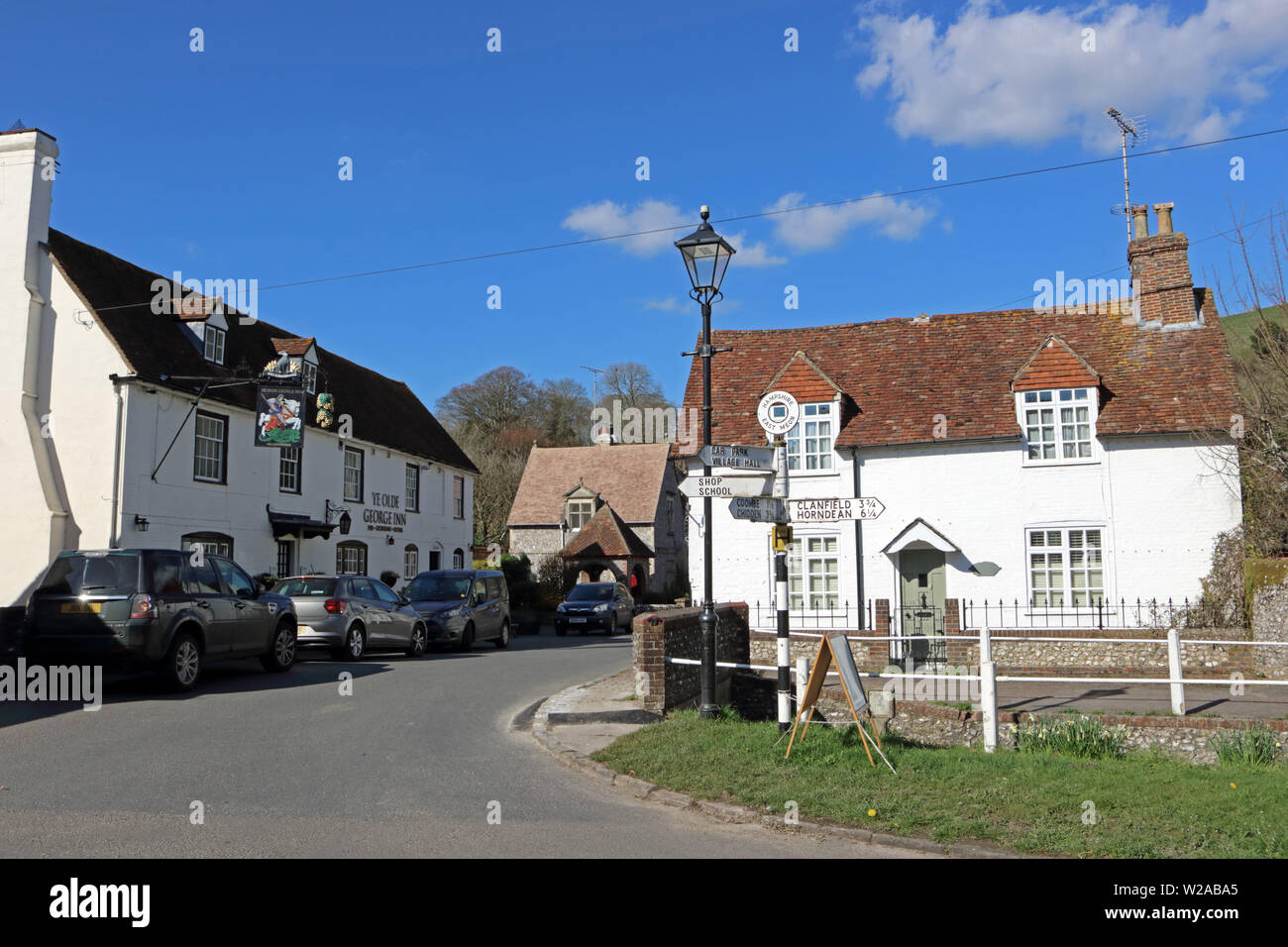 East Meon village near Petersfield in Hampshire, England UK Stock Photo