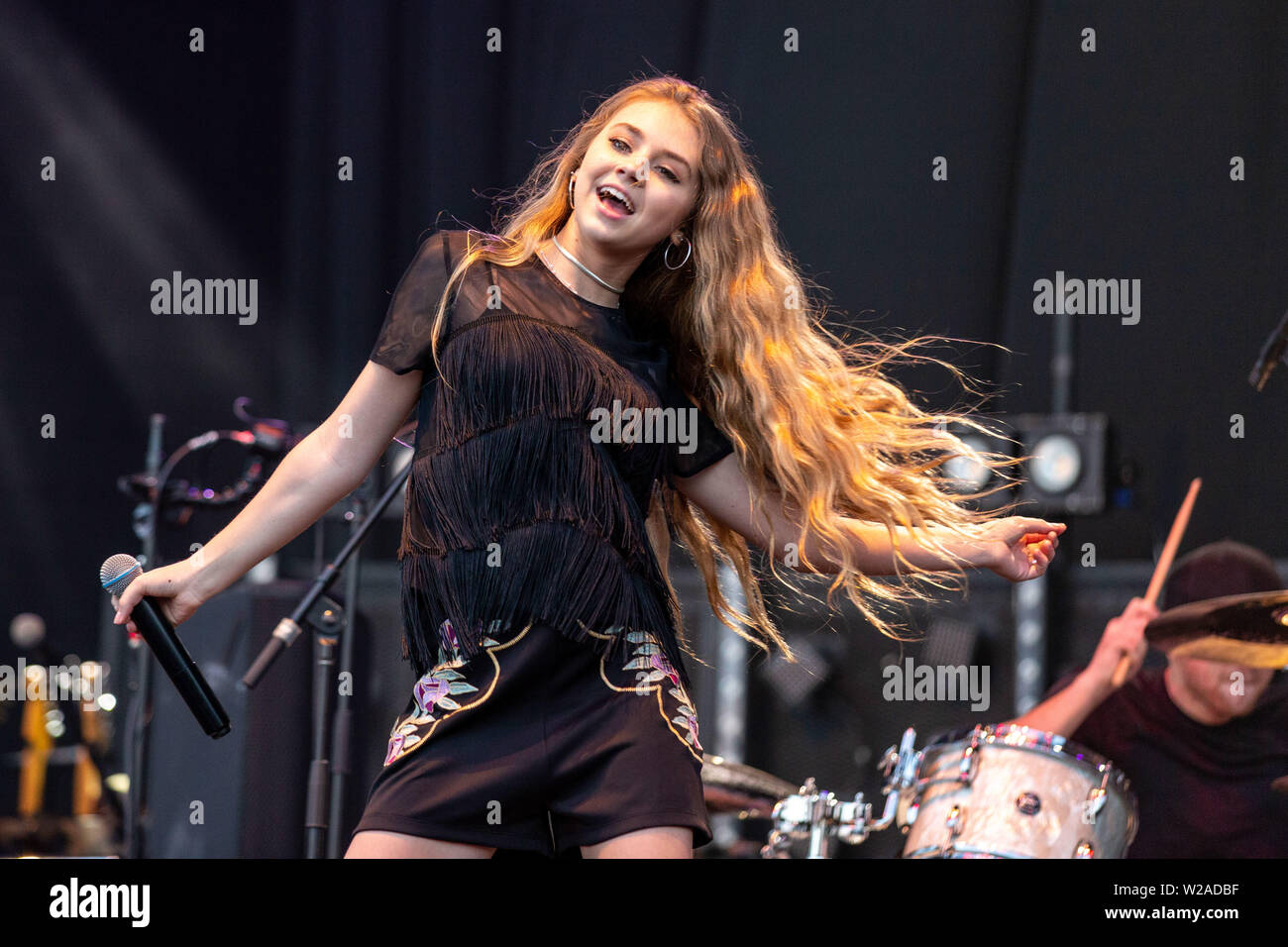 July 6, 2019 - Milwaukee, Wisconsin, U.S - Singer TEGAN MARIE during ...