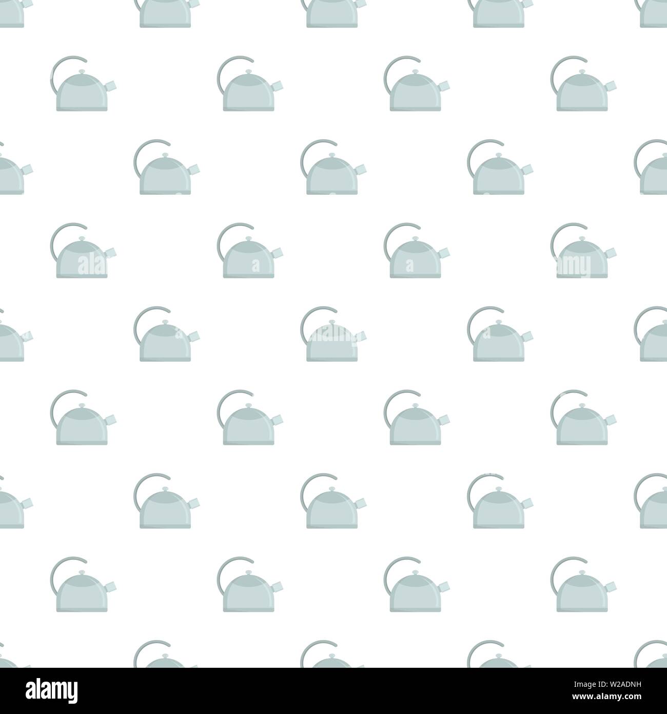 Kitchen kettle pattern seamless vector repeat for any web design Stock Vector