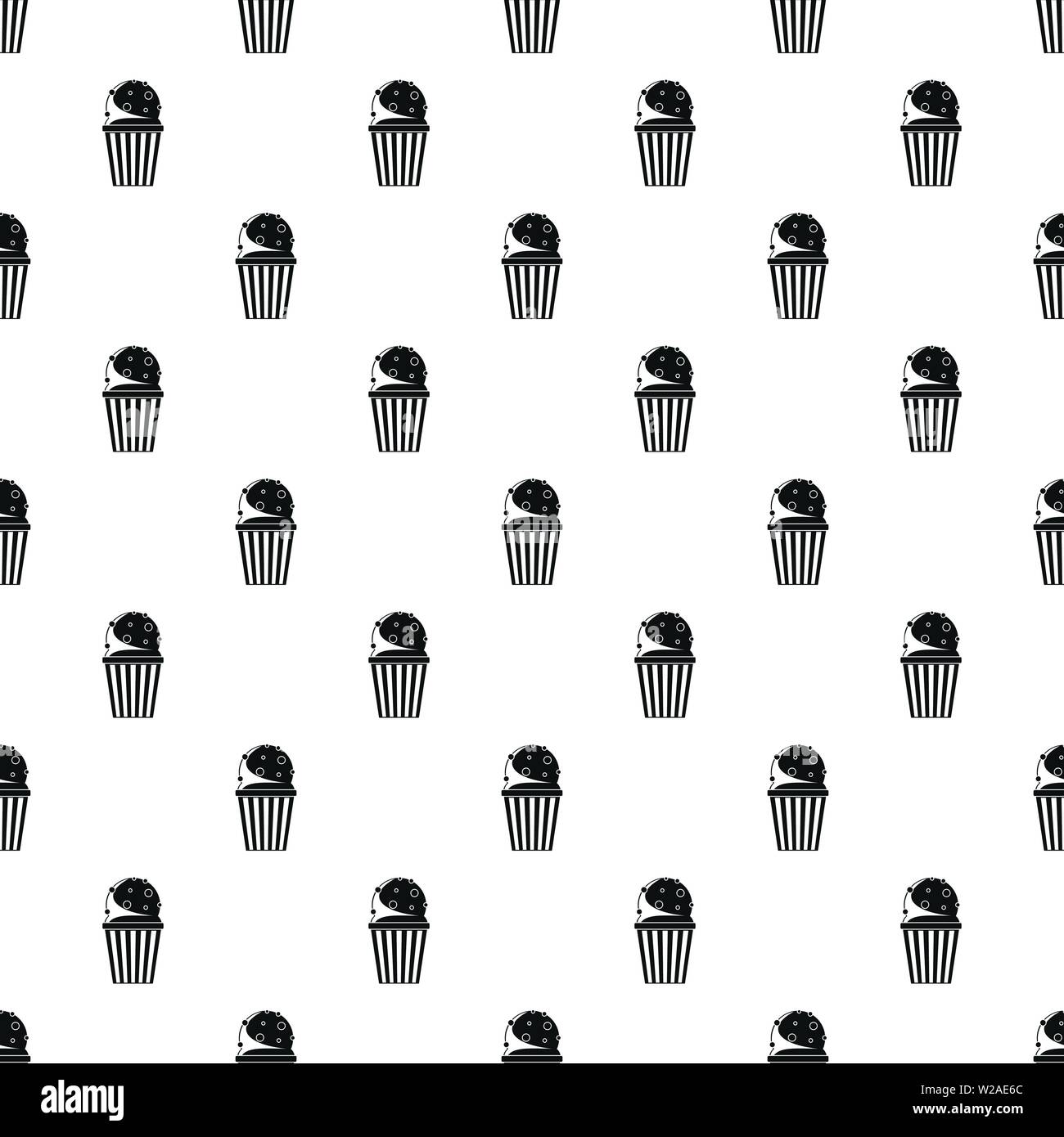 Popcorn pattern seamless vector repeat geometric for any web design Stock Vector