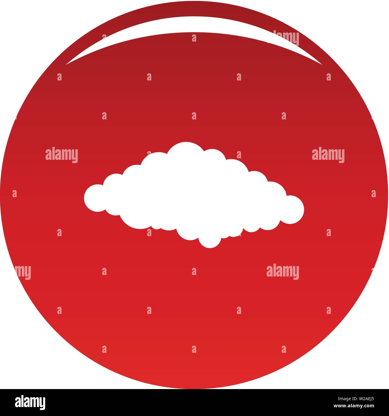 Cold icon. Simple illustration of cold vector icon for any design red ...