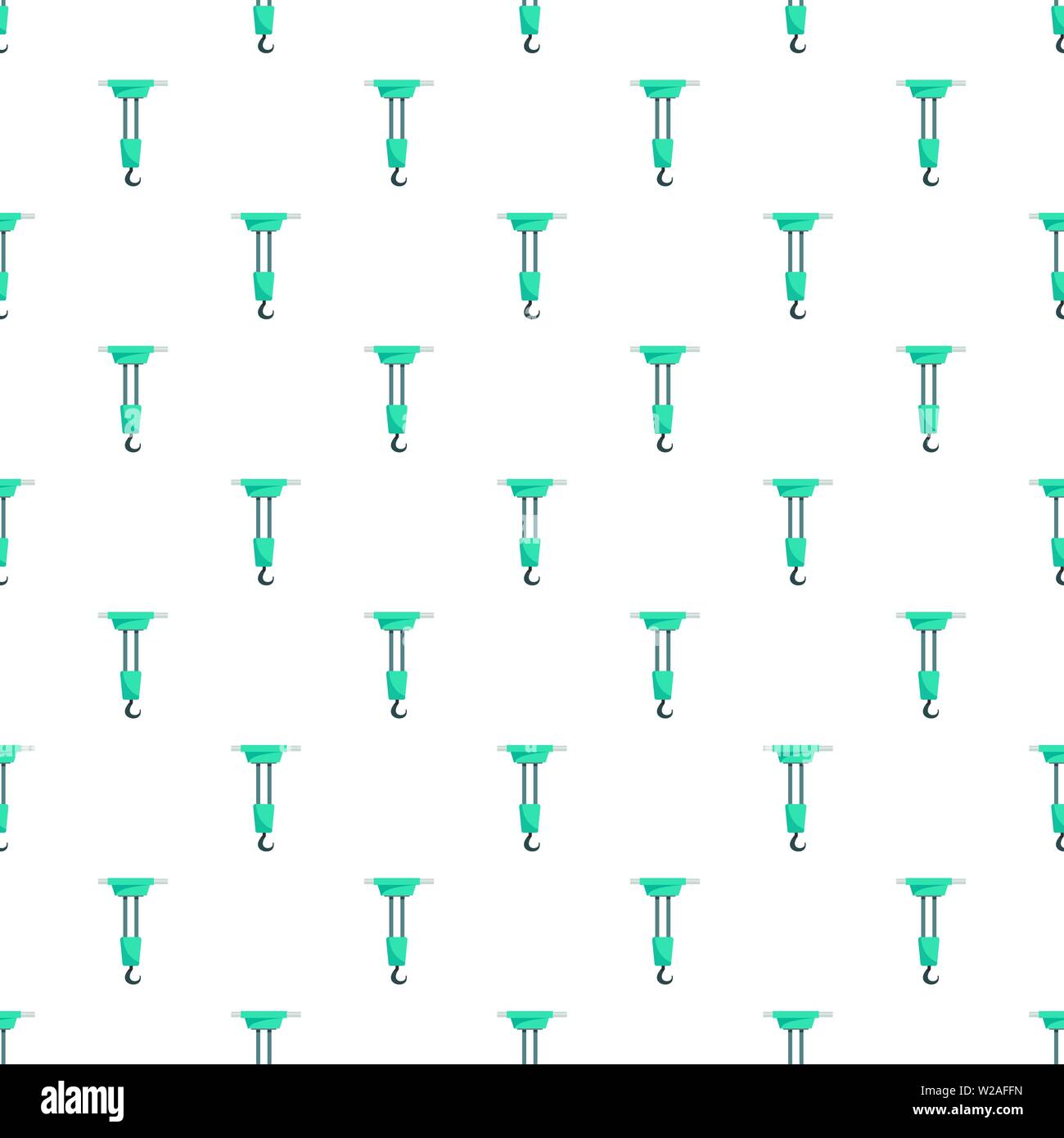Single hook pattern seamless vector repeat for any web design Stock Vector
