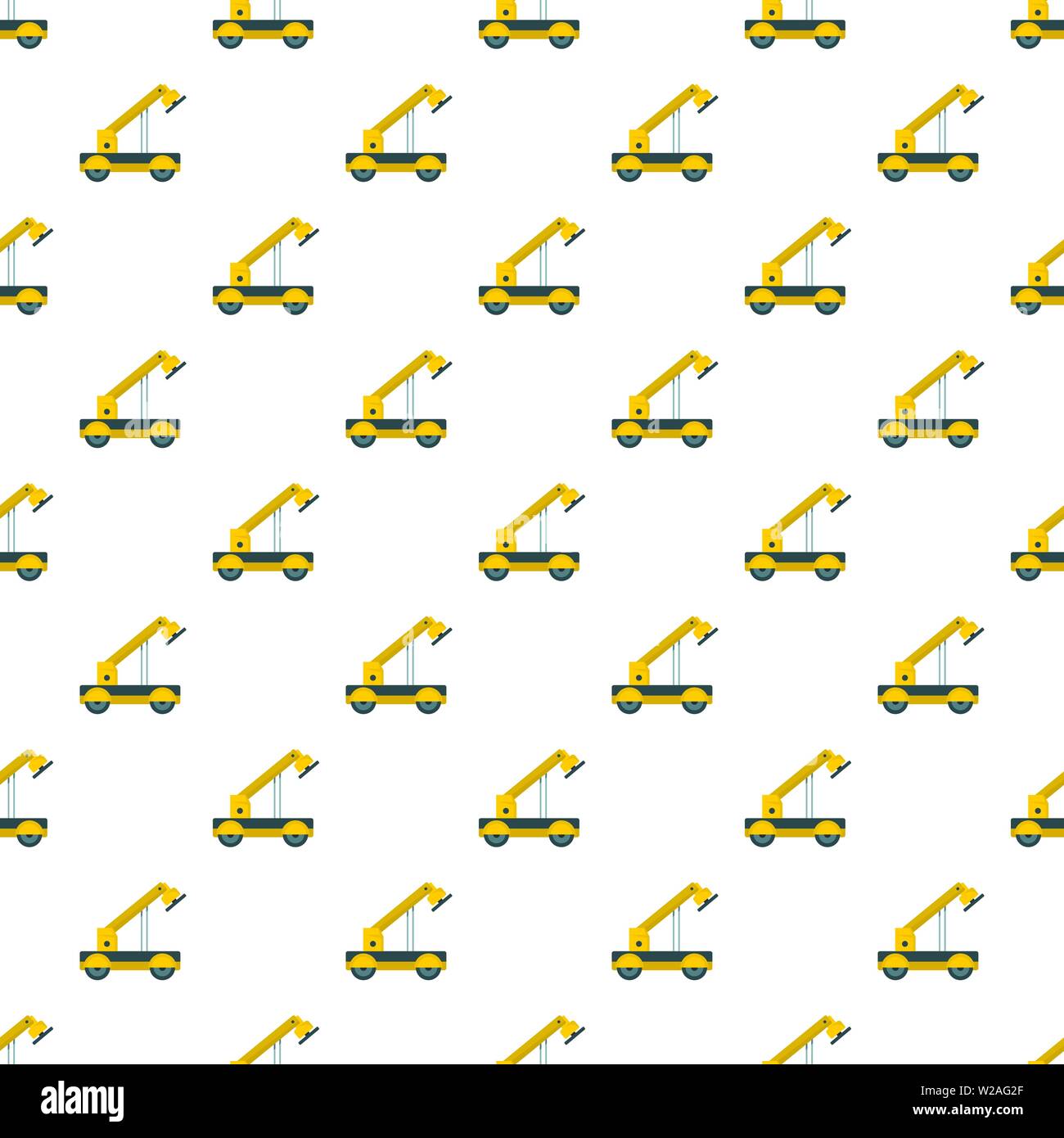 Engineering crane pattern seamless vector repeat for any web design Stock Vector