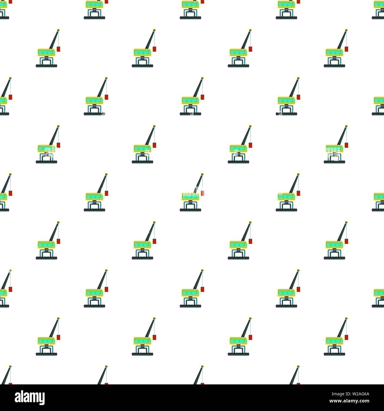 Weight crane pattern seamless vector repeat for any web design Stock Vector