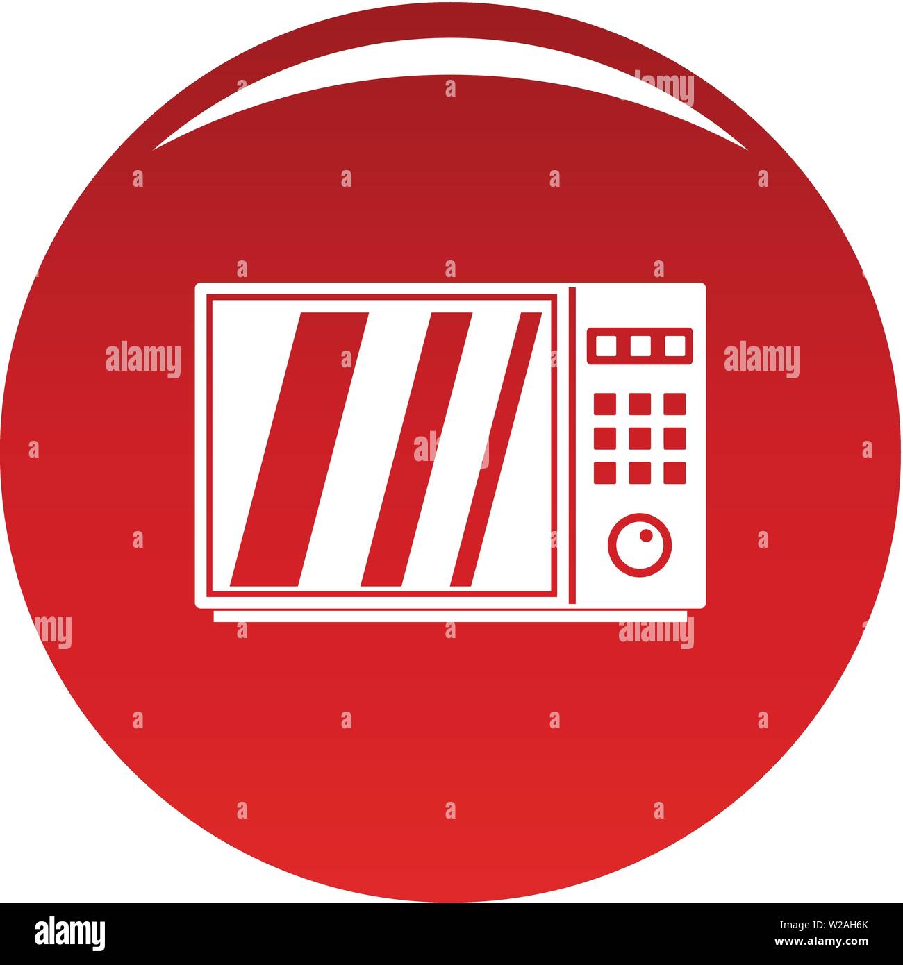 Electrical microwave oven icon. Simple illustration of electrical
