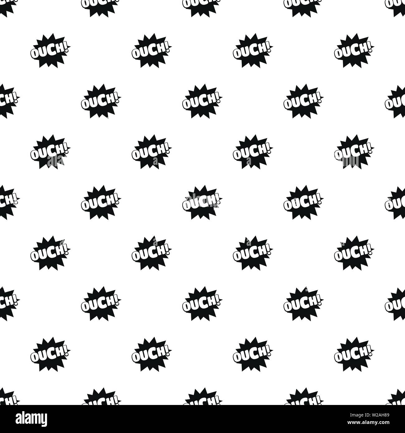 Comic boom ouch pattern seamless vector repeat geometric for any web Comic boom ouch pattern seamless vector repeat geometric for any web