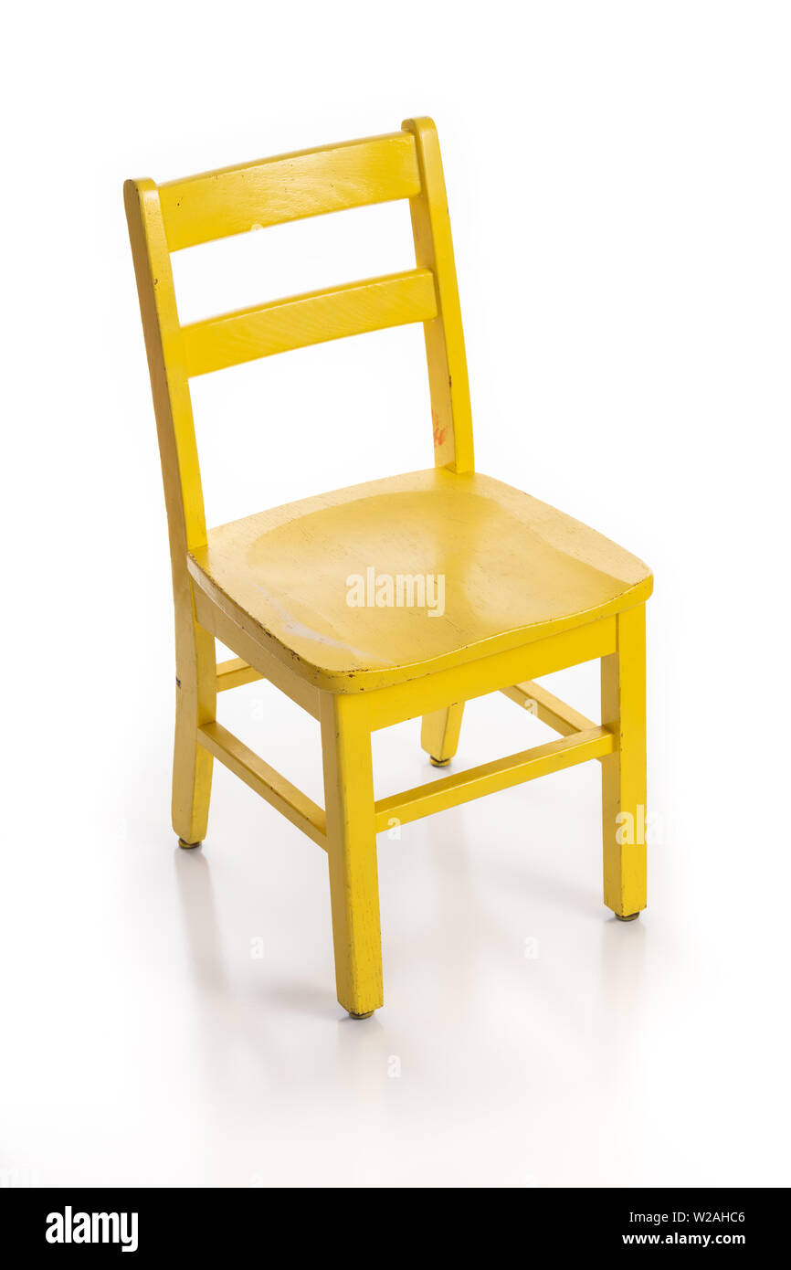 Yellow school chair hires stock photography and images Alamy