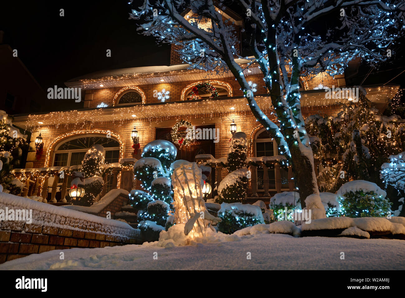 Christmas Decorations, Brooklyn Stock Photo  Alamy