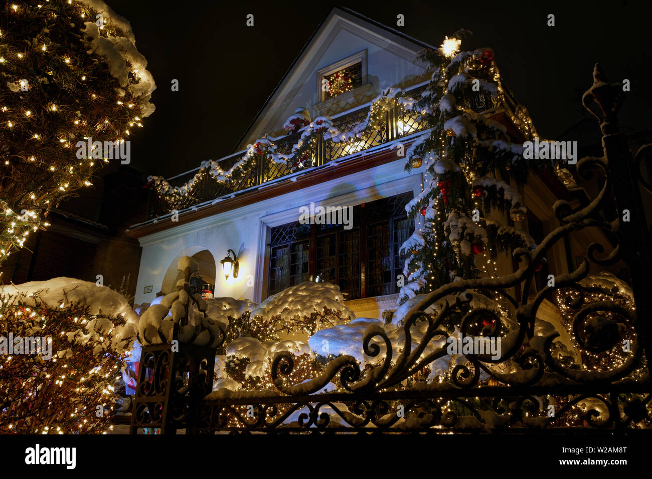 Christmas Decorations, Brooklyn Stock Photo Alamy