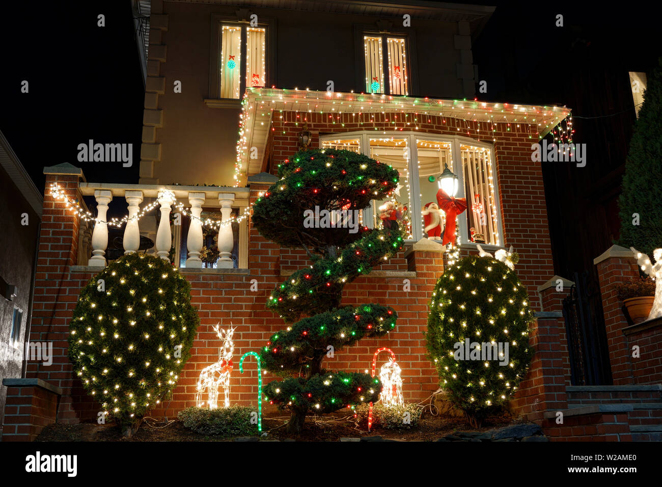 Christmas Decorations, Brooklyn Stock Photo Alamy