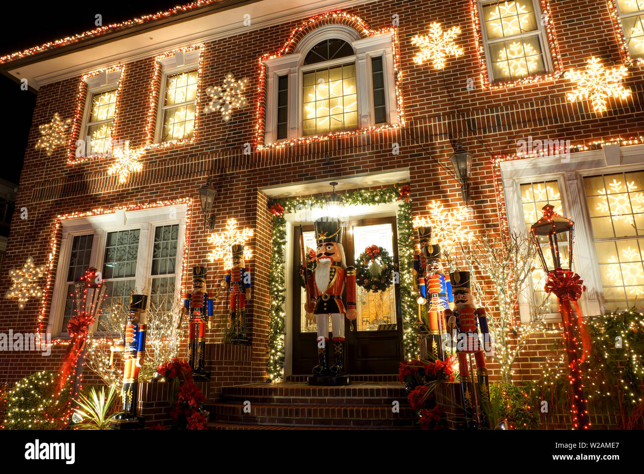 Christmas Decorations, Brooklyn Stock Photo Alamy