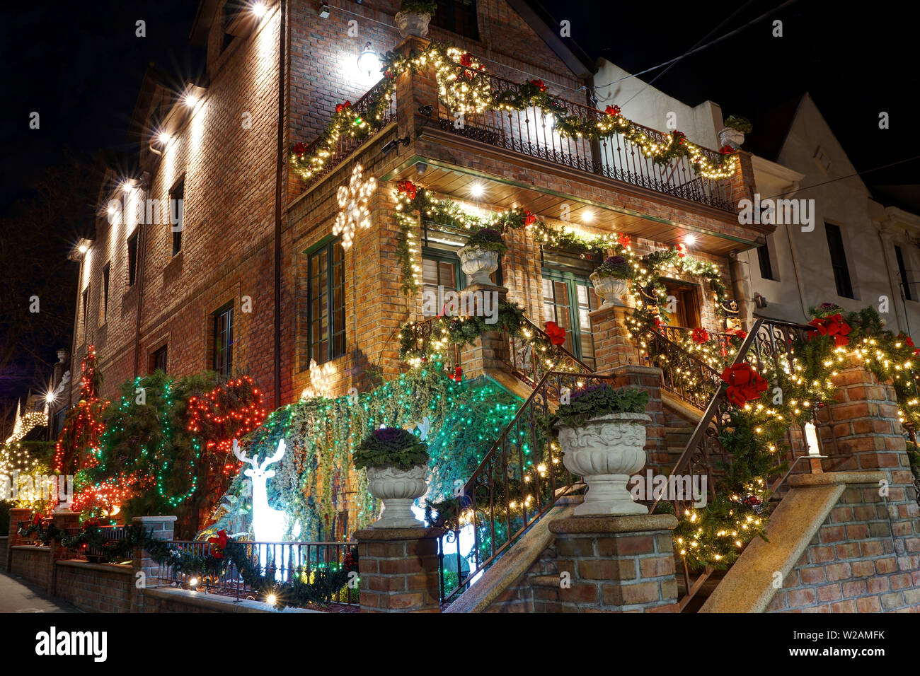 Christmas Decorations, Brooklyn Stock Photo - Alamy