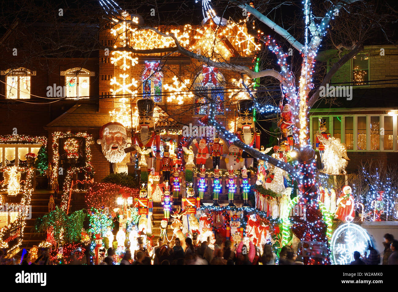 Christmas Decorations, Brooklyn Stock Photo Alamy