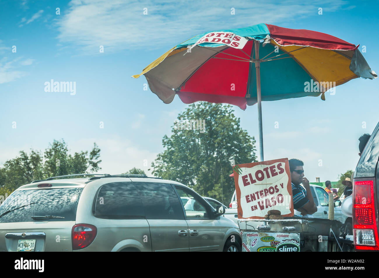 Tijuana, Mexico - AUGUST 2, 2012 - Commerce/Martket of Streets of Border of the United States and Mexico in San Diego, California Stock Photo