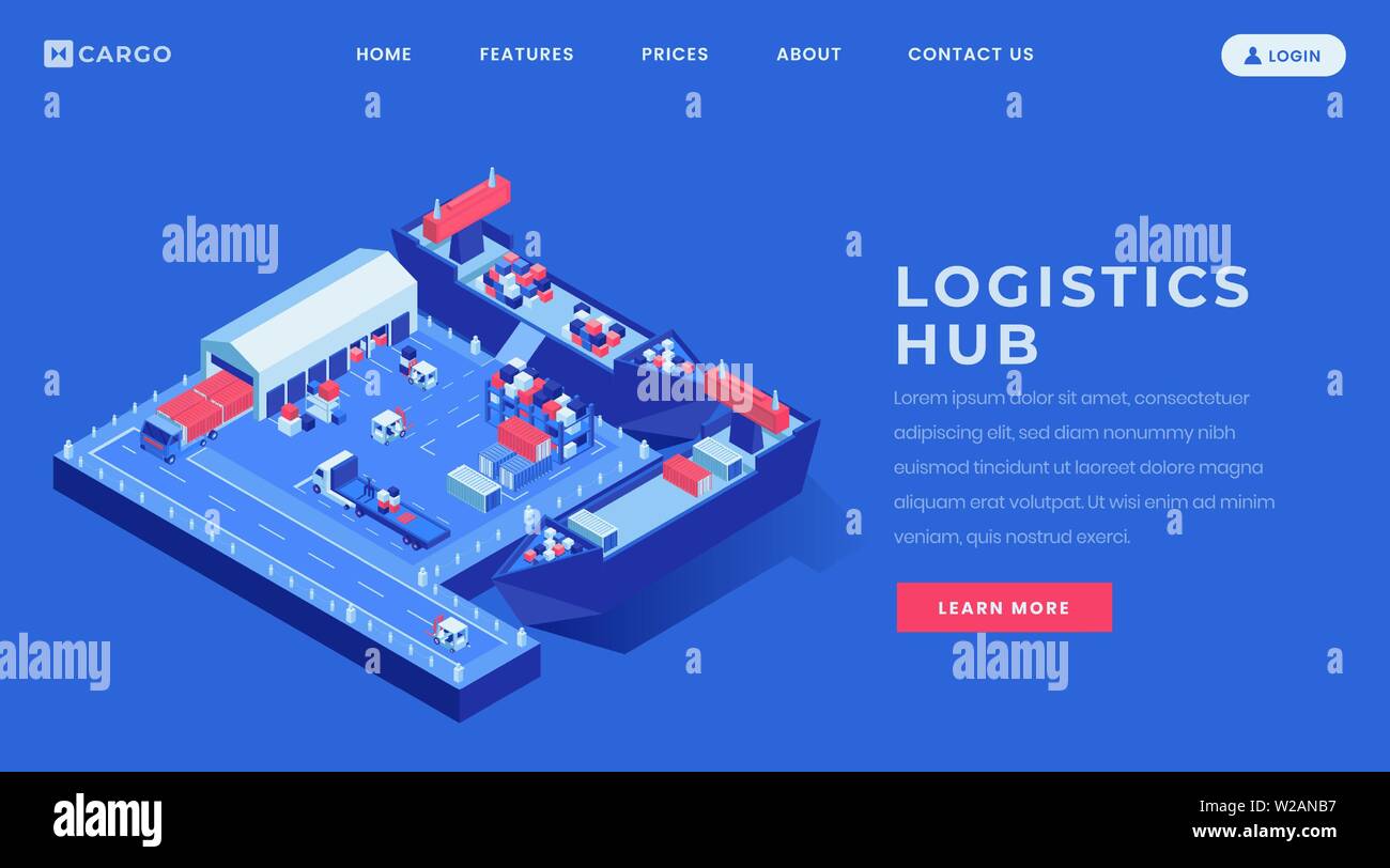 Freight hub Stock Vector Images Alamy