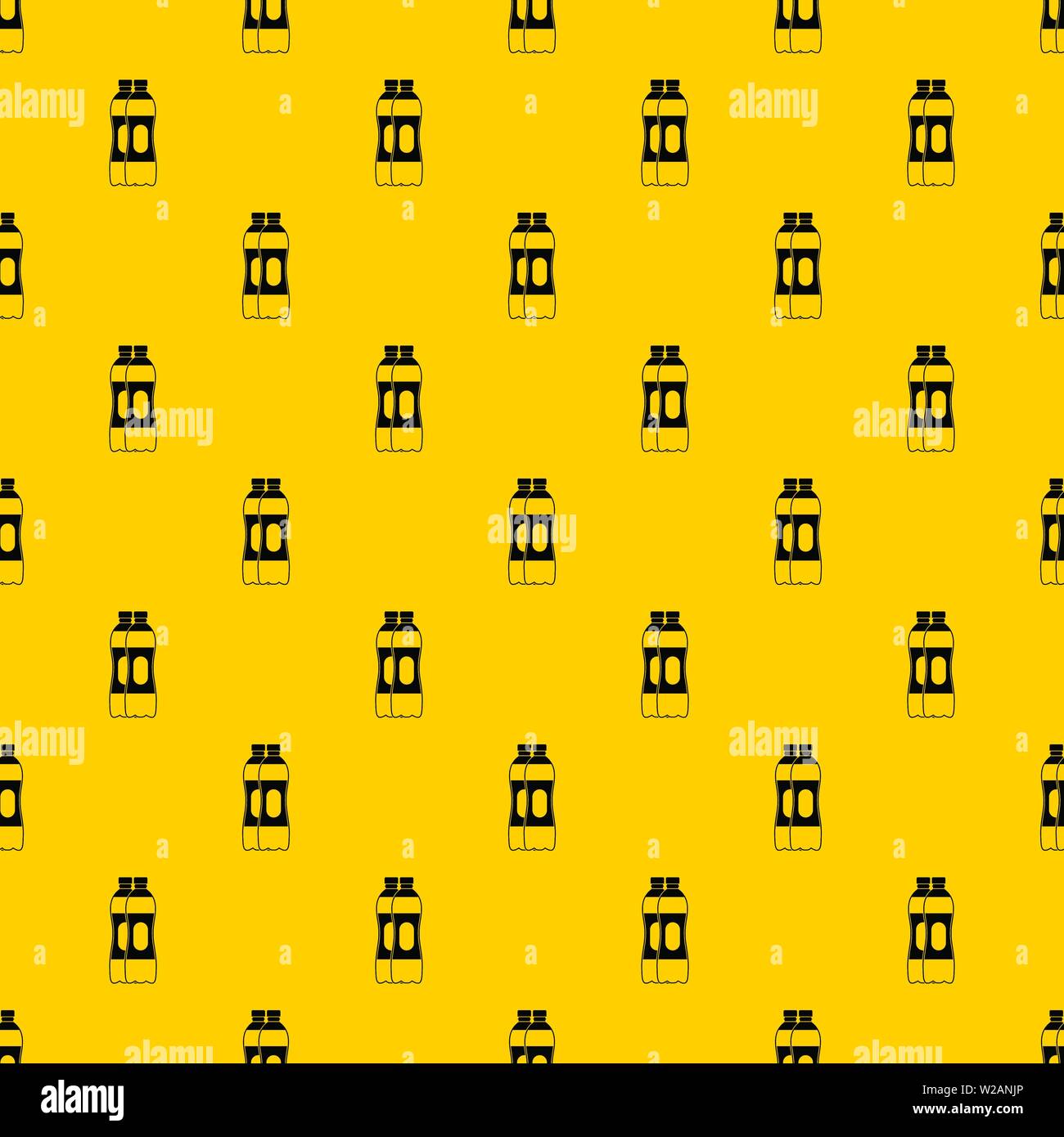 Two plastic bottles pattern vector Stock Vector