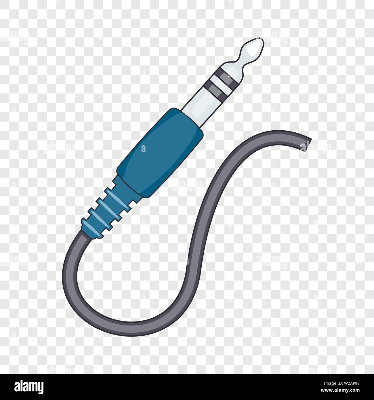 Guitar audio jack with black cable icon Stock Vector Image & Art Alamy